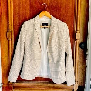 The Limited white & gold blazer